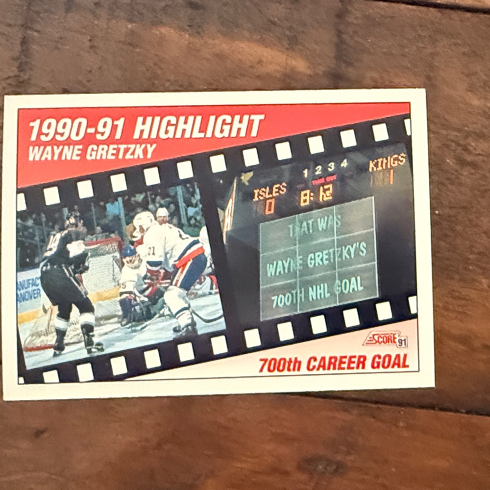 Wayne Gretzky 1990-91 Highlight Card